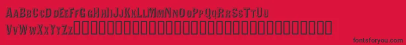 Valdivafacetsscapsssk Font – Black Fonts on Red Background