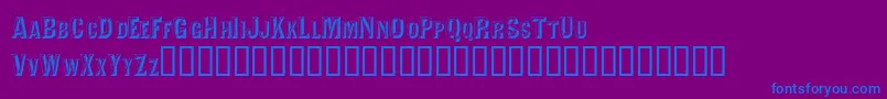 Valdivafacetsscapsssk Font – Blue Fonts on Purple Background