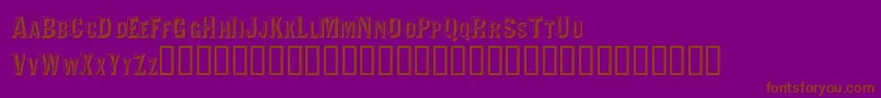 Valdivafacetsscapsssk Font – Brown Fonts on Purple Background