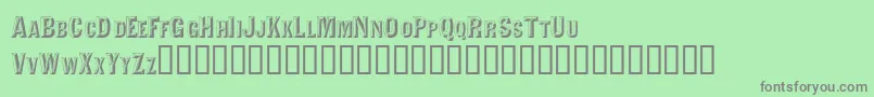 Valdivafacetsscapsssk Font – Gray Fonts on Green Background