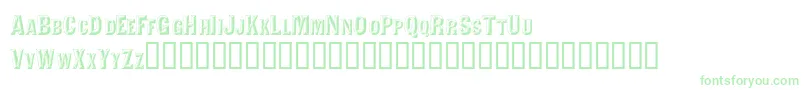 Valdivafacetsscapsssk Font – Green Fonts on White Background