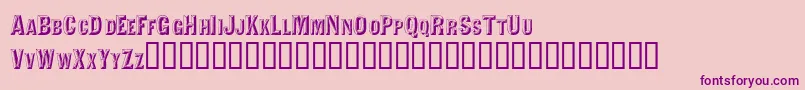 Valdivafacetsscapsssk Font – Purple Fonts on Pink Background