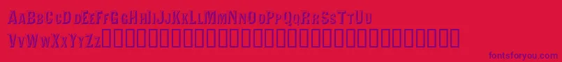 Valdivafacetsscapsssk Font – Purple Fonts on Red Background