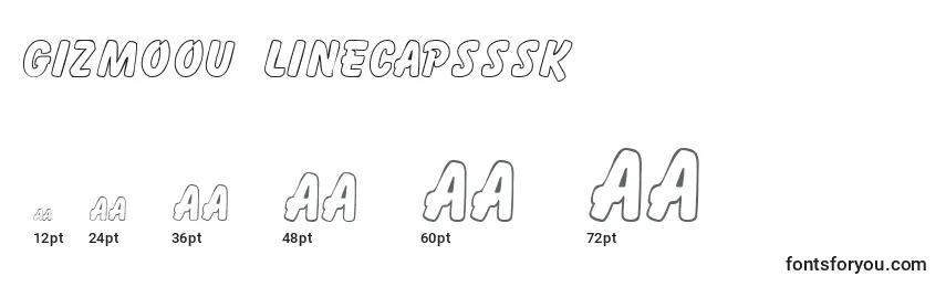 Gizmooutlinecapsssk Font Sizes