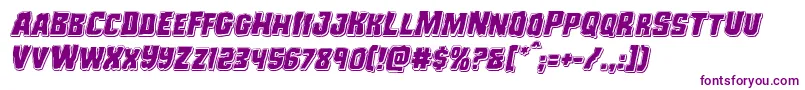 Monsterhunterpunchital Font – Purple Fonts on White Background