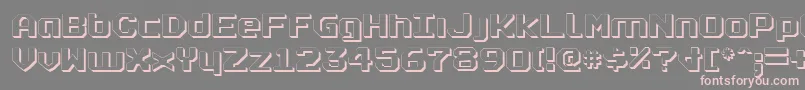 RealpolitikShadow Font – Pink Fonts on Gray Background
