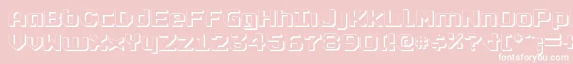 RealpolitikShadow Font – White Fonts on Pink Background