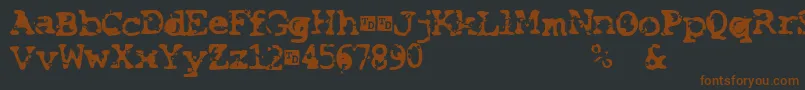 SmashTrialVersion Font – Brown Fonts on Black Background