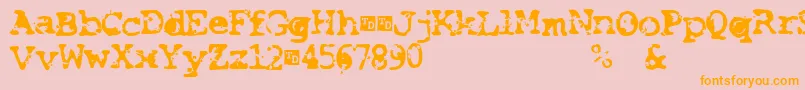 SmashTrialVersion Font – Orange Fonts on Pink Background