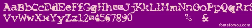 SmashTrialVersion Font – Pink Fonts on Purple Background