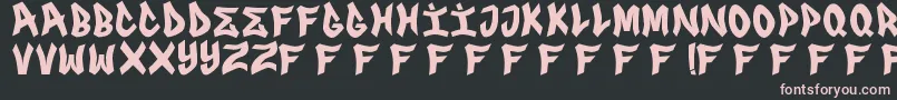 FrsGenuino Font – Pink Fonts on Black Background