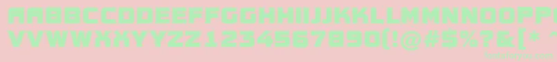 Fonte AConceptotitulgr – fontes verdes em um fundo rosa