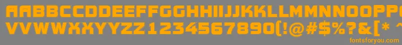AConceptotitulgr-Schriftart – Orangefarbene Schriften auf grauem Hintergrund