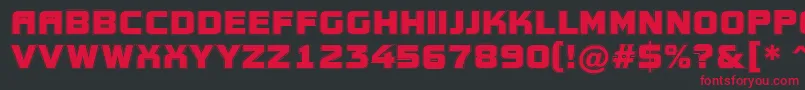 AConceptotitulgr Font – Red Fonts on Black Background
