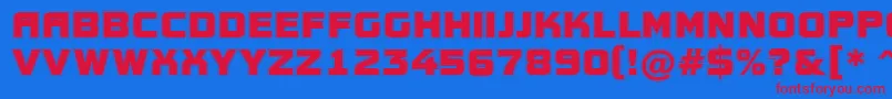 AConceptotitulgr Font – Red Fonts on Blue Background