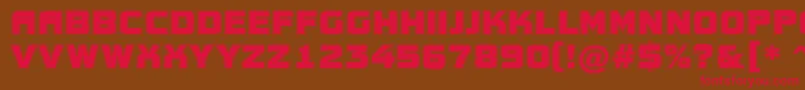 AConceptotitulgr Font – Red Fonts on Brown Background