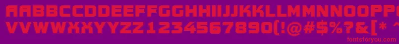 AConceptotitulgr Font – Red Fonts on Purple Background