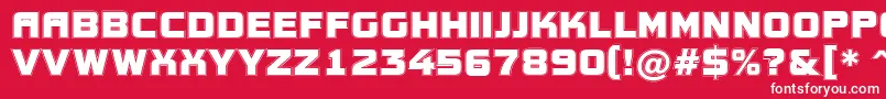 AConceptotitulgr Font – White Fonts on Red Background