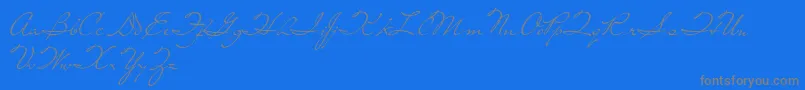 Weitere Informationen zur LivingTogether-Schriftart LivingTogether-Schriftart – Graue Schriften auf blauem Hintergrund