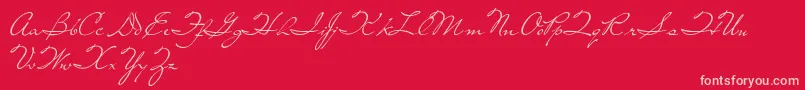 LivingTogether Font – Pink Fonts on Red Background