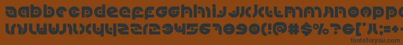Kovacsspot Font – Black Fonts on Brown Background