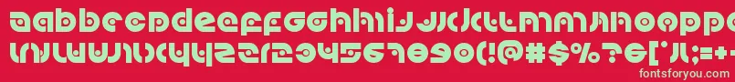 Kovacsspot Font – Green Fonts on Red Background