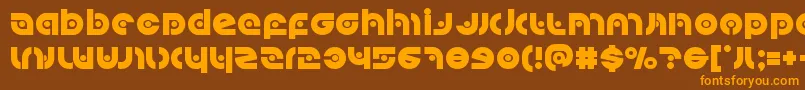 Kovacsspot Font – Orange Fonts on Brown Background