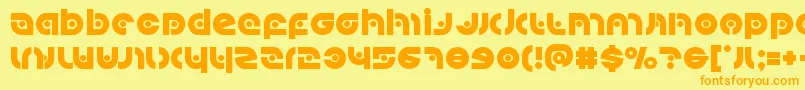Kovacsspot Font – Orange Fonts on Yellow Background