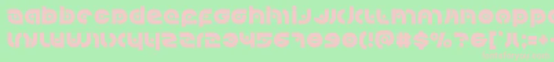 Kovacsspot-fontti – vaaleanpunaiset fontit vihreällä taustalla