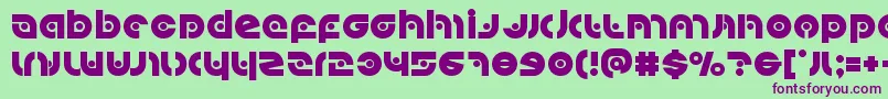 Kovacsspot Font – Purple Fonts on Green Background