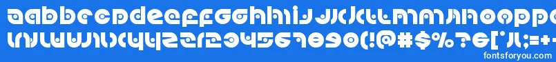 Kovacsspot Font – White Fonts on Blue Background