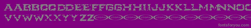 Ikart Font – Gray Fonts on Purple Background