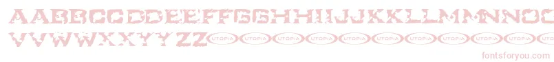 Ikart Font – Pink Fonts on White Background