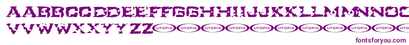 Ikart Font – Purple Fonts on White Background