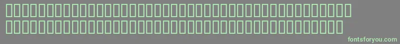 フォントRadib – 灰色の背景に緑のフォント