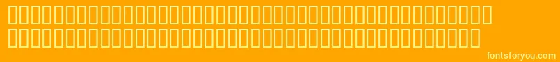 Radib Font – Yellow Fonts on Orange Background