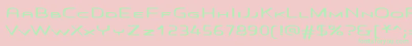 Voras Font – Green Fonts on Pink Background