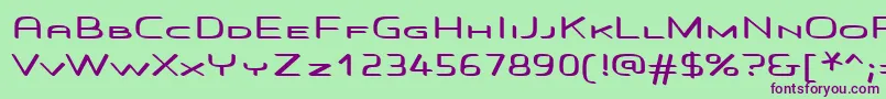Voras Font – Purple Fonts on Green Background