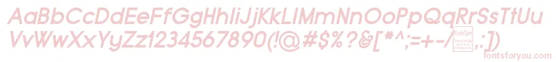 TypoGroteskBoldItalicDemo Font – Pink Fonts on White Background