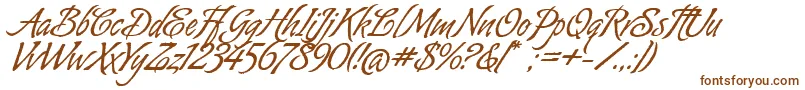 AlmondScriptAlt-fontti – ruskeat fontit