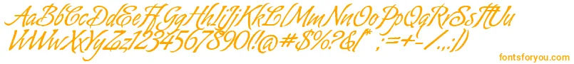 AlmondScriptAlt-fontti – oranssit fontit