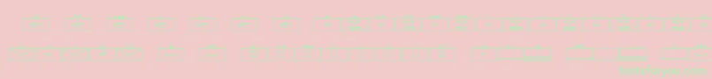 EsriMilsym03 Font – Green Fonts on Pink Background