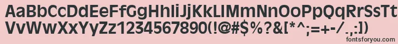 OliviaantiqueBold Font – Black Fonts on Pink Background