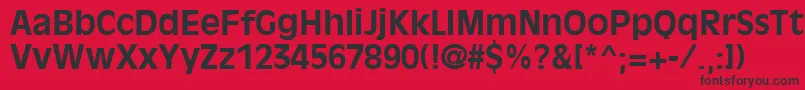 OliviaantiqueBold Font – Black Fonts on Red Background