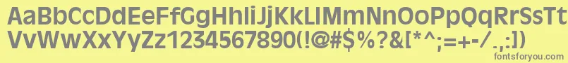 OliviaantiqueBold Font – Gray Fonts on Yellow Background