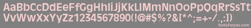 OliviaantiqueBold Font – Pink Fonts on Gray Background
