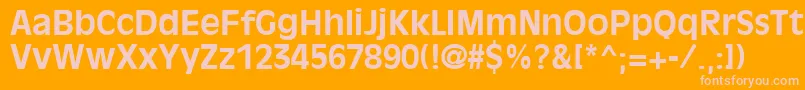 OliviaantiqueBold-Schriftart – Rosa Schriften auf orangefarbenem Hintergrund