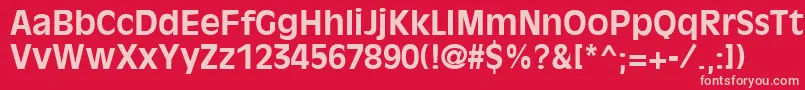 OliviaantiqueBold Font – Pink Fonts on Red Background