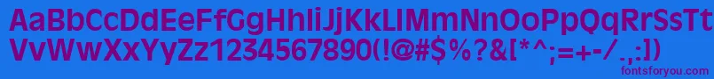 OliviaantiqueBold Font – Purple Fonts on Blue Background