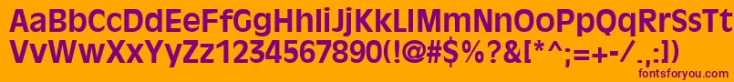 OliviaantiqueBold Font – Purple Fonts on Orange Background
